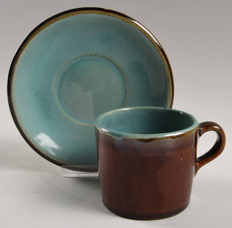 Country Fare (Glazed Bottom) Flat Cup & Saucer Set