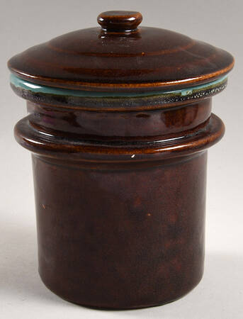 Country Fare (Glazed Bottom) Small Crock & Lid