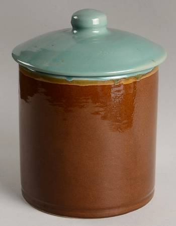 Country Fare (Glazed Bottom) Large Canister & Lid