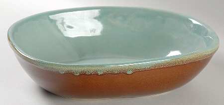 Country Fare (Glazed Bottom) 9" Oval Vegetable Bowl