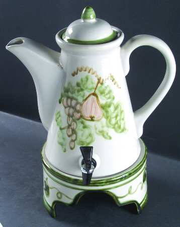 Harvest (3 Pc) Samovar w/Stand Set