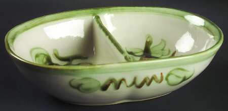 Harvest 9" Oval Divided Vegetable Bowl