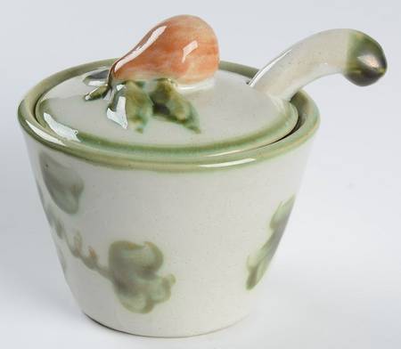 Harvest Honey Pot with Lid and Spoon/Dipper