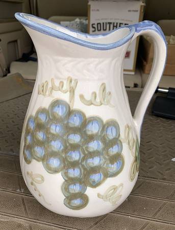 Vintage Blue Large Pitcher