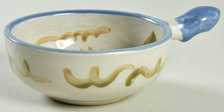 Vintage Blue Individual Open Soup