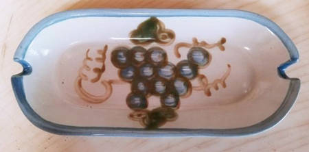 Vintage Blue Boiled Corn Holder