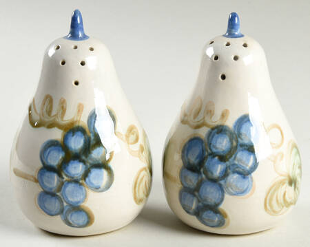 Vintage Blue Salt & Pepper Set