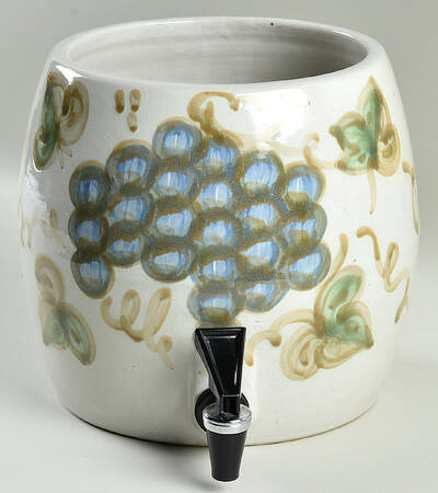 Vintage Blue Samovar No Lid