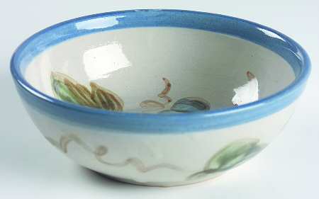Vintage Blue Coupe Cereal Bowl