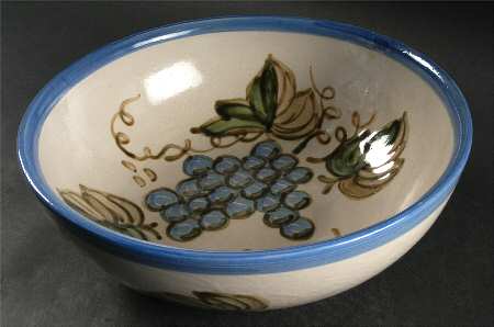 Vintage Blue 11" Large Salad Serving Bowl