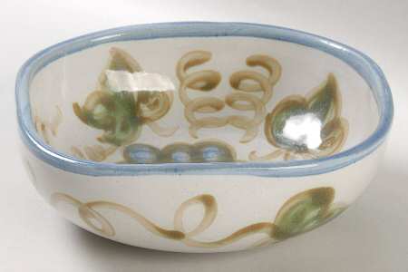Vintage Blue 7" Square Vegetable Bowl