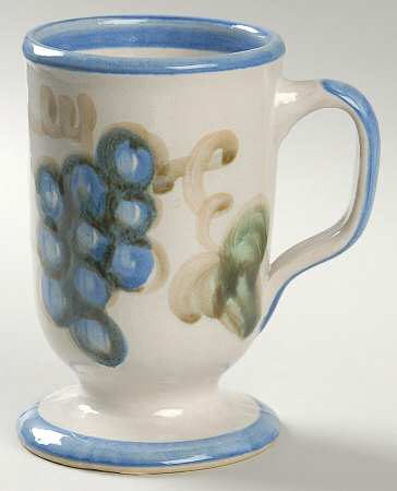 Vintage Blue Footed Mug