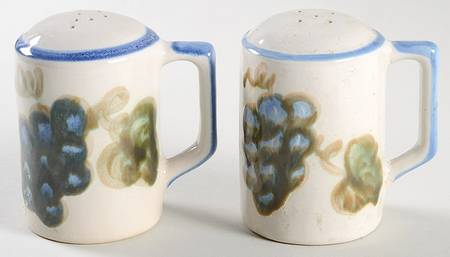 Vintage Blue Salt & Pepper Set