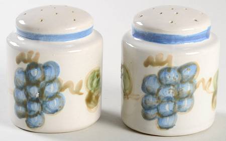 Vintage Blue Salt & Pepper Set