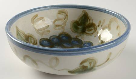 Vintage Blue 8" Round Vegetable Bowl