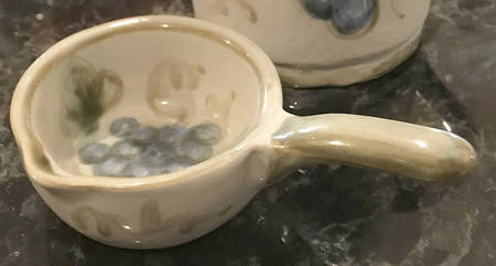 Vintage Olive Green 1" Pipkin