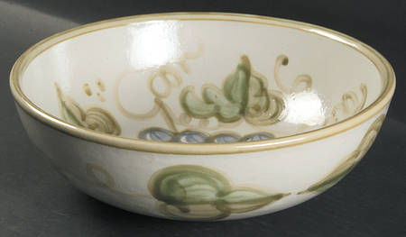 Vintage Olive Green 11" Large Salad Serving Bowl