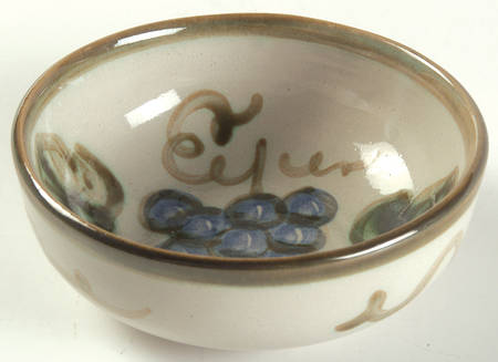 Vintage Olive Green Fruit/Dessert (Sauce) Bowl