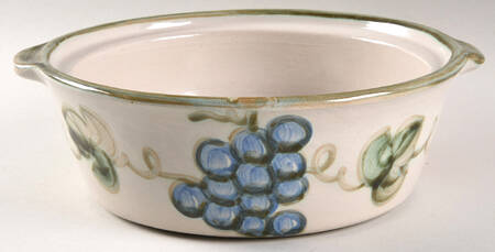 Vintage Olive Green 2 Qt Round Covered Casserole No Lid