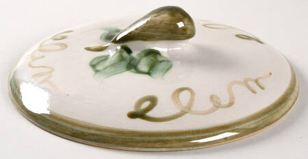 Vintage Olive Green Lid for 2 Qt Covered Casserole