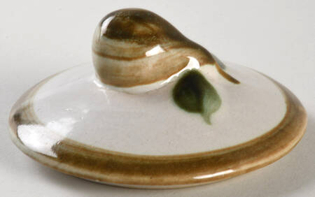 Vintage Olive Green Lid for Sugar Bowl
