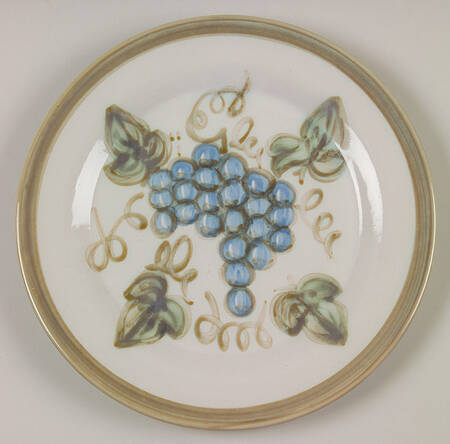 Vintage Olive Green Luncheon Plate