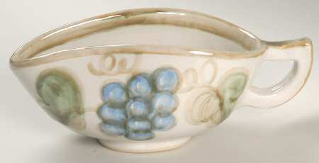 Vintage Olive Green Gravy Boat