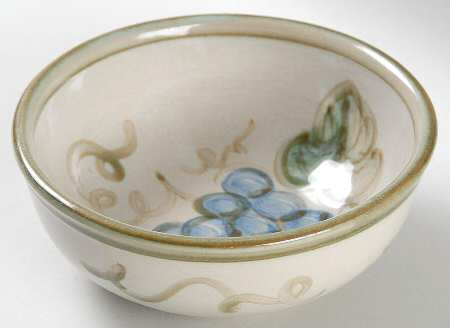 Vintage Olive Green Coupe Cereal Bowl