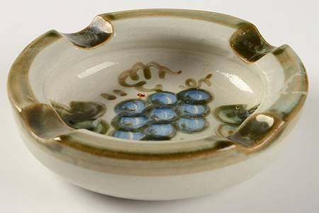 Vintage Olive Green 5" Ashtray