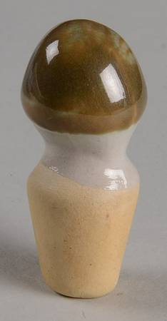 Vintage Olive Green Stopper for Vinegar/Oil
