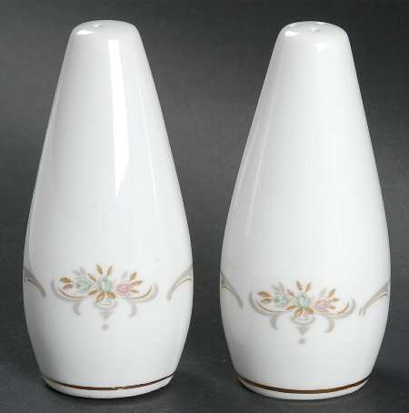 Suzanne (Gold Trim) Salt & Pepper Set