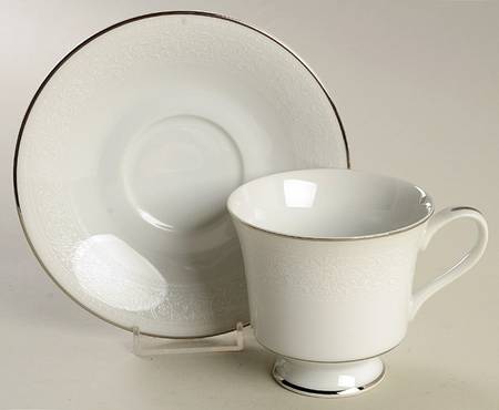 Belgium Lace Footed Cup & Saucer Set