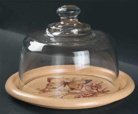 Butterfly Cheese and Cracker Set with Dome