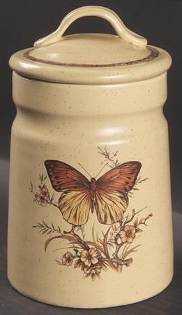 Butterfly Medium Canister & Lid