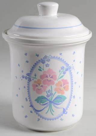 Stitch In Time Large Canister & Lid