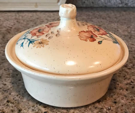 Wildflower Butter Tub & Lid