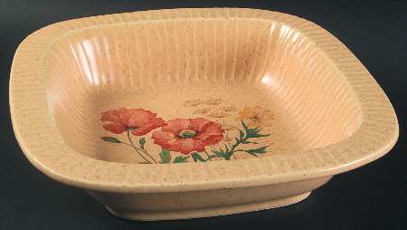 Wildflower Square Microwave Baker