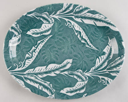 Palm Green 11" Oval Serving Platter