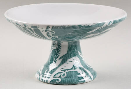 Palm Green Round Compote (Height X Width)