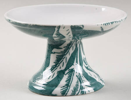 Palm Green Round Compote (Height X Width)