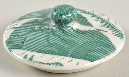 Palm Green Lid for Sugar Bowl