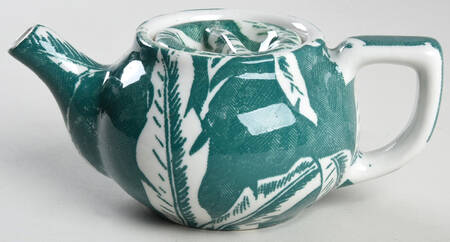 Palm Green Individual Teapot & Lid
