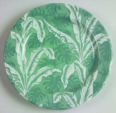 Palm Green Large Dinner Plate