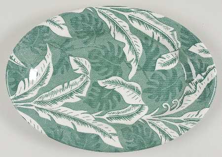 Palm Green 11" Oval Serving Platter