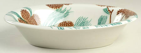 Needles and Pine (Design All Over) 10" Oval Vegetable Bowl