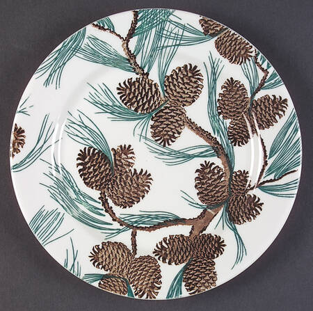 Needles and Pine (Design All Over) Luncheon Plate