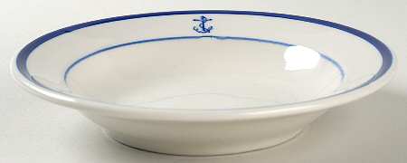 U S Navy Mess China Chief Petty Officer Rim Soup Bowl