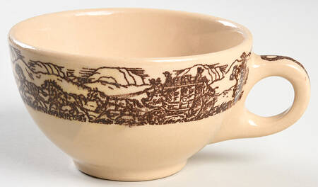 Western Traveler Brown Flat Cup