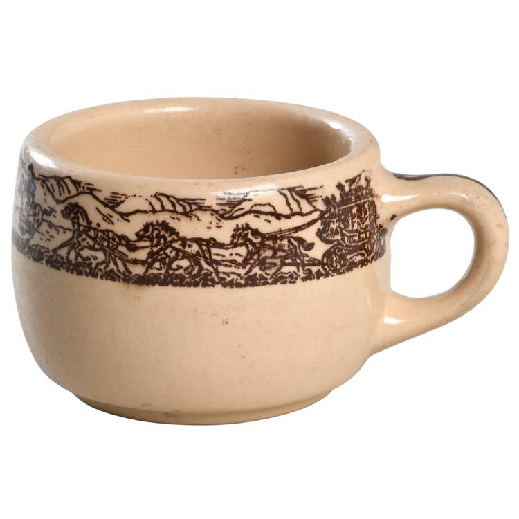 Western Traveler Brown Flat Cup