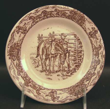 Western Traveler Brown Bread & Butter Plate